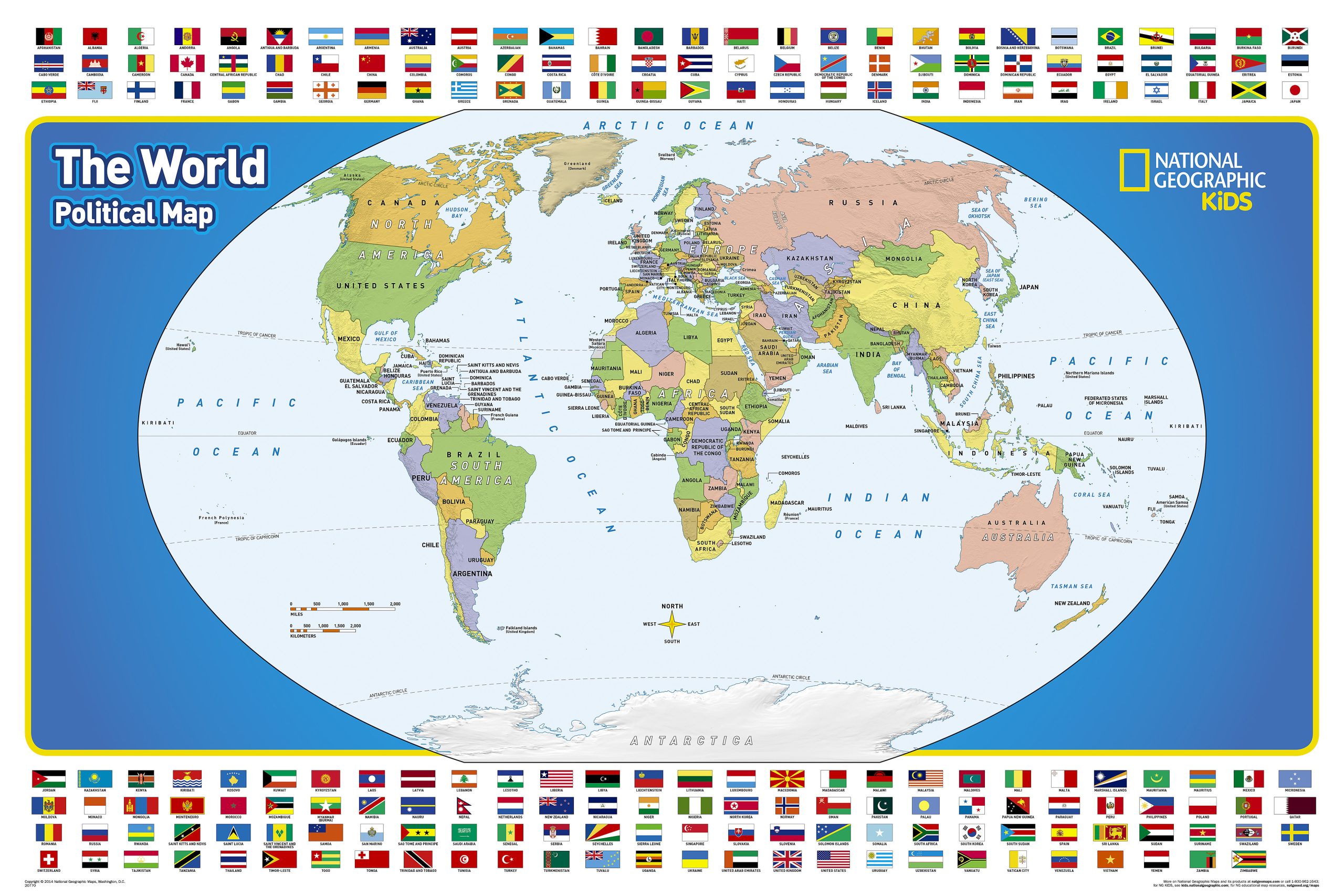 Peta Dunia World Kids 2014