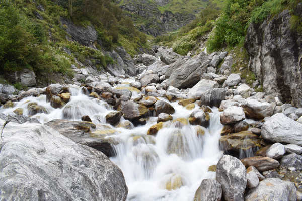 poster pemandangan alam gunung Stones Mountains Stream Crag 1Z