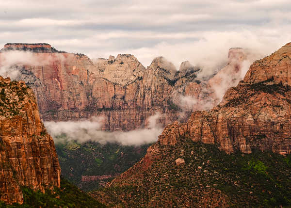 poster gunung USA Zion National Park Parks Mountains Canyon 1Z