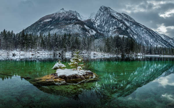 poster pegunungan Lake Mountain Nature Reflection Winter Earth Reflection APC