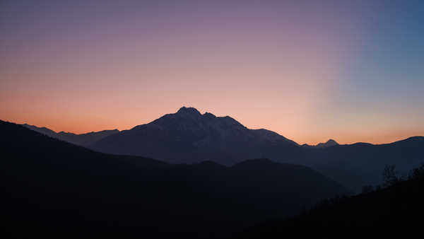 poster gunung Mountain Sunset Mountains Mountain APC 001