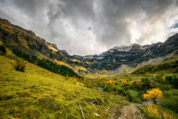 poster pemandangan alam gunung Switzerland Mountains Sky Hilterfingen Canton 1Z