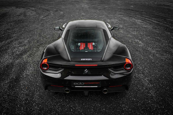 Poster Mobil Ferrari 488 GTBBack view 1ZM