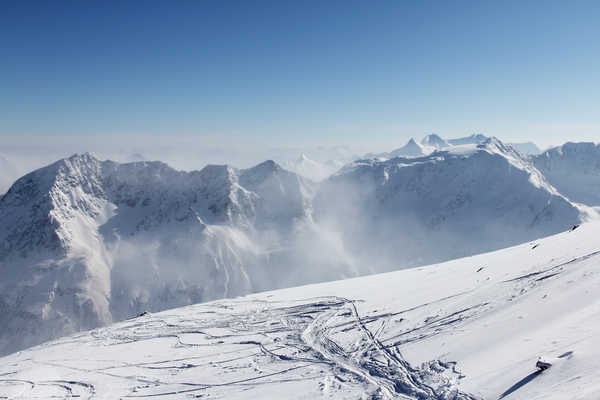 poster gunung Austria Winter Mountains 1Z 002