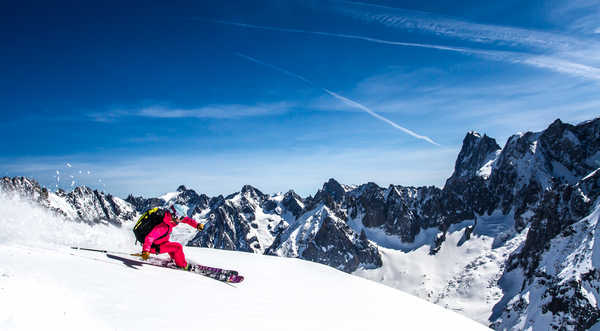 Poster Pemandangan Gunung Skiing Mountains Sky 1Z