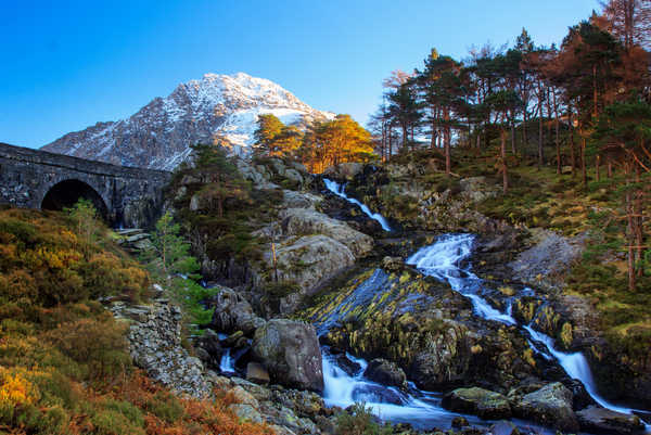 poster pemandangan alam gunung United Kingdom Mountains Stones Rivers Bridges 1Z