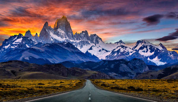 poster pemandangan alam gunung Mountains Mount Fitzroy APC