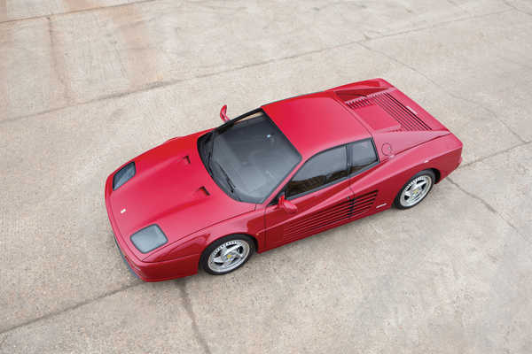 Poster Mobil Ferrari Retro 1994 1996 F512 M Pininfarina Red 1ZM