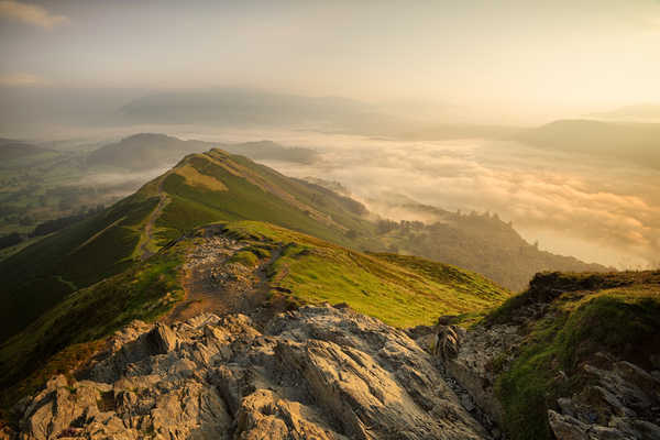 Poster Pemandangan Gunung England Mountains Sunrises and sunsets Cumbria 1Z