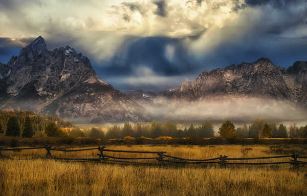 Poster Pemandangan Gunung Cloud Fog Landscape Mountain Nature Mountains Mountain APC