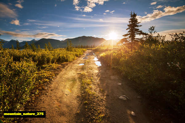 poster pemandangan alam gunung mountain 375