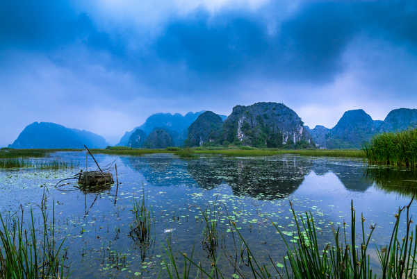 poster pegunungan Vietnam Lake Mountains Sky 1Z