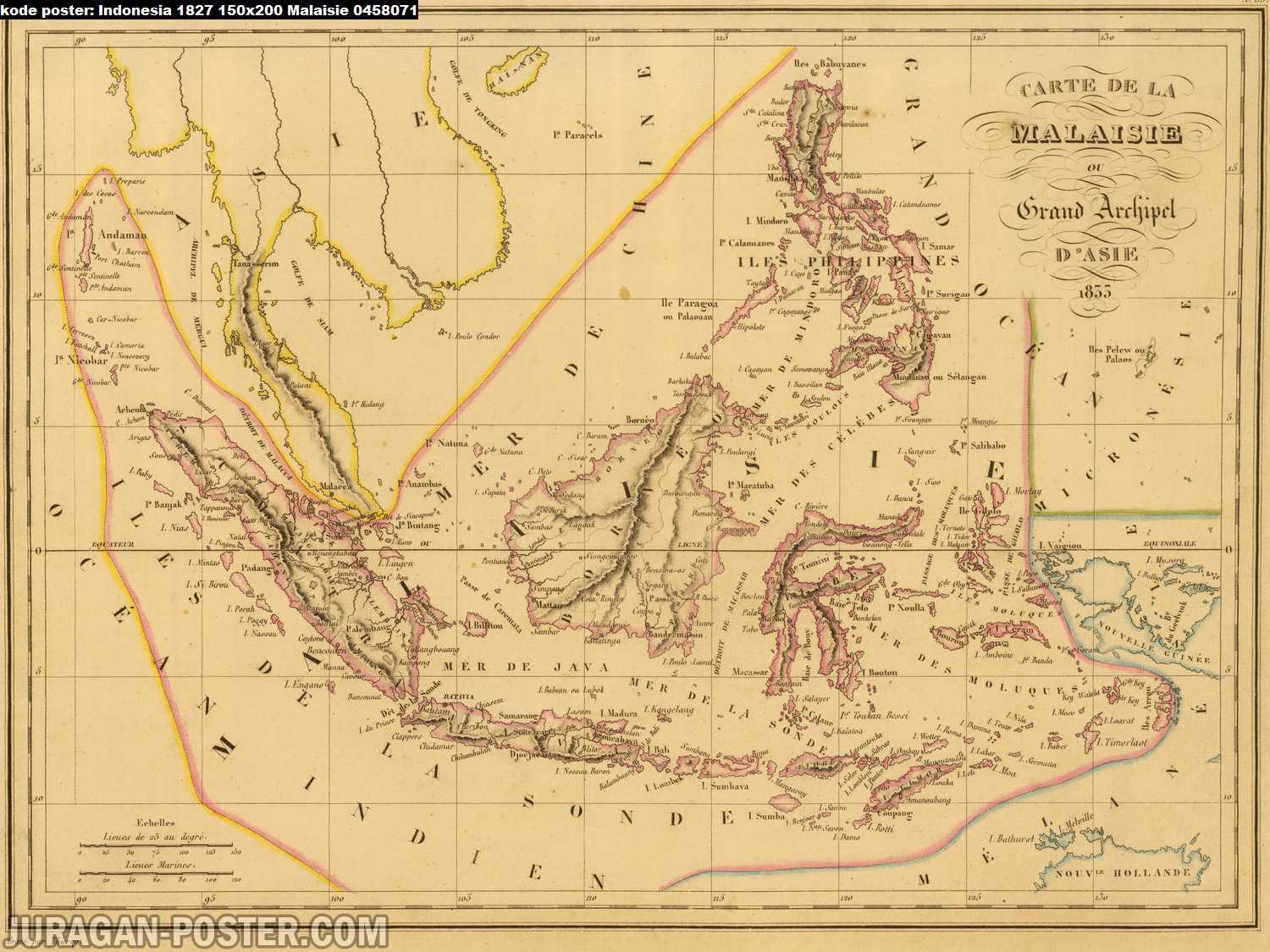 peta indonesia kuno tahun 1827