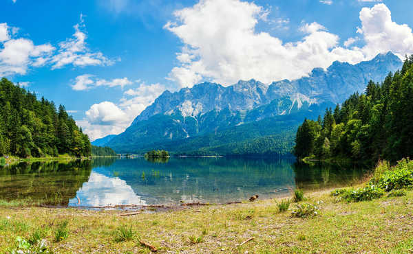 poster gunung Scenery Lake Mountains 1Z