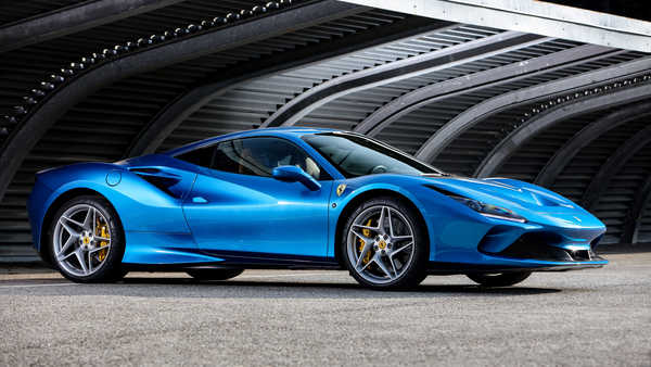 Poster Mobil Ferrari 2019 Tributo Ferrari F8 Blue Metallic 1ZM