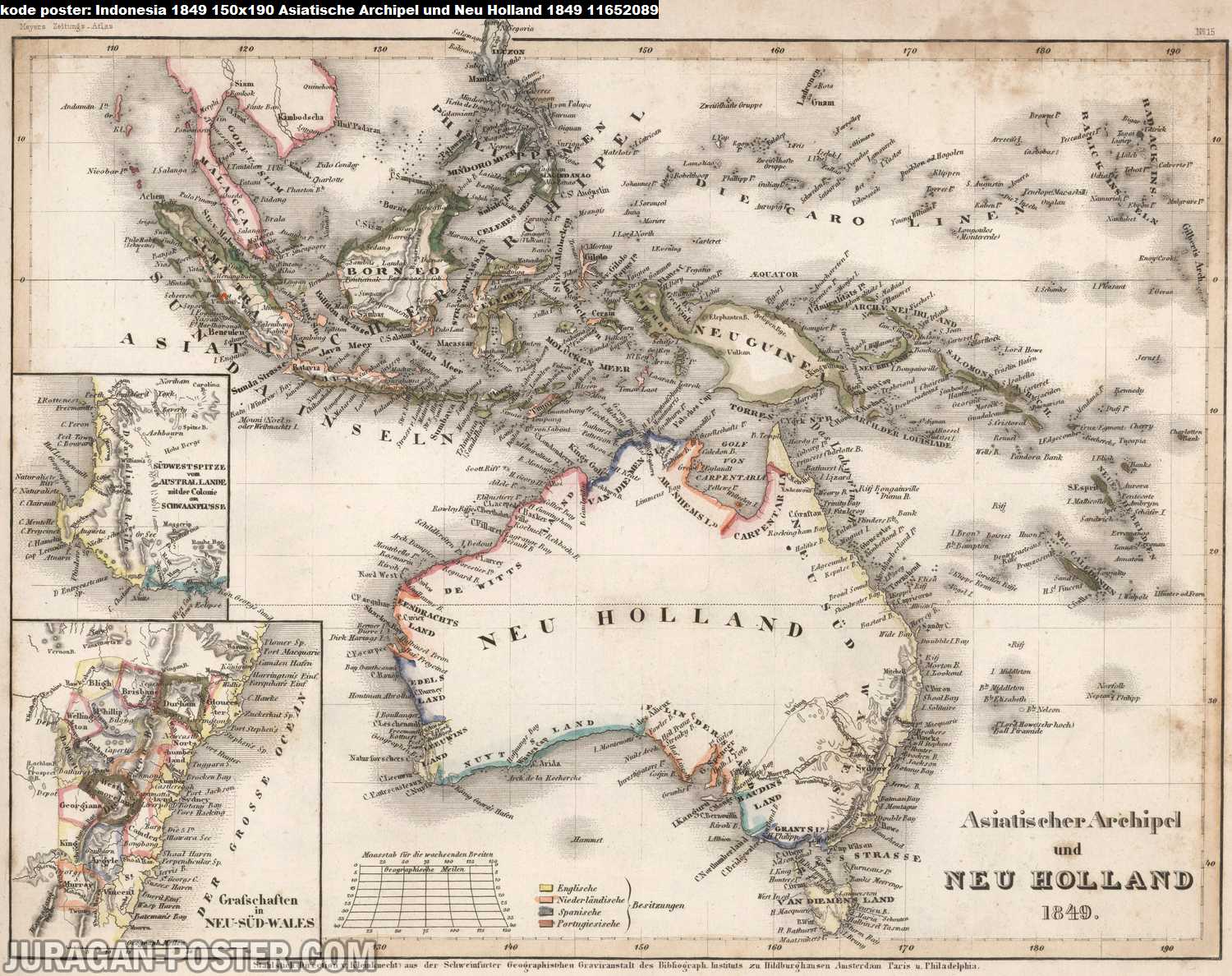 peta indonesia kuno tahun 1849