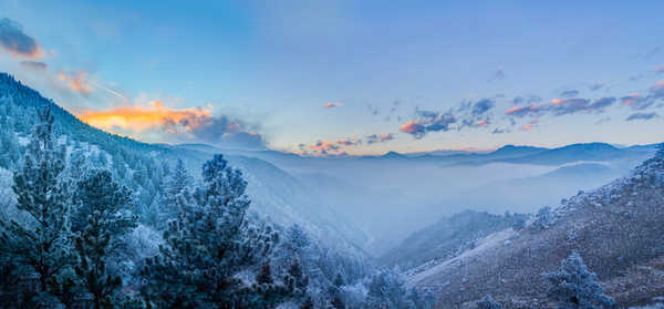 poster pegunungan USA Mountains Scenery 1Z 001