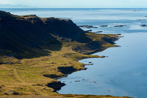 Poster Pemandangan Gunung Iceland Coast Mountains Horizon 1Z