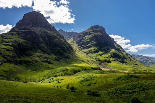 Poster Pemandangan Gunung Scotland Mountains Glencoe Moss 1Z