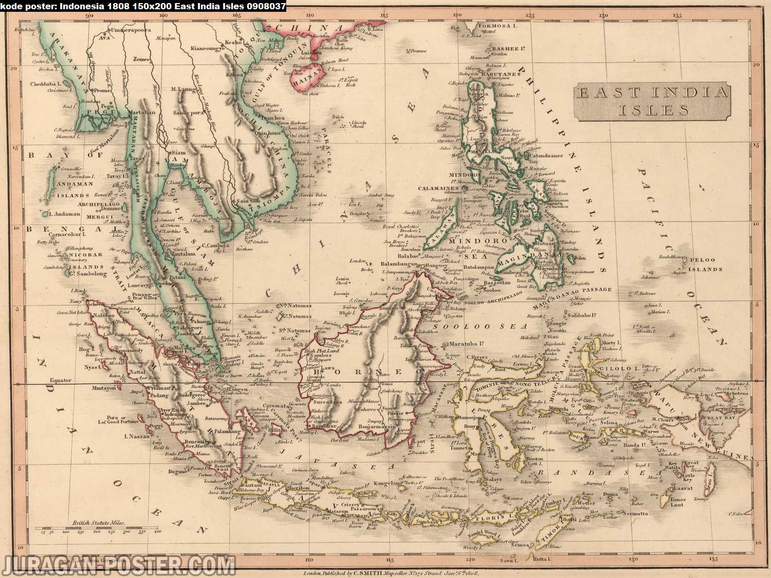 peta indonesia kuno tahun 1808