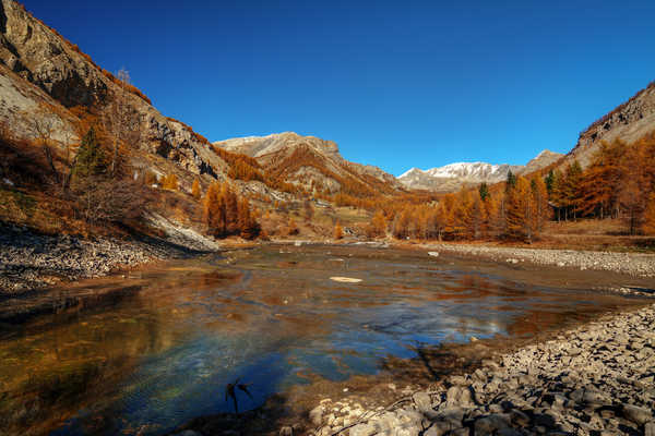 Poster Pemandangan Gunung France Mountains Lake 1Z 002