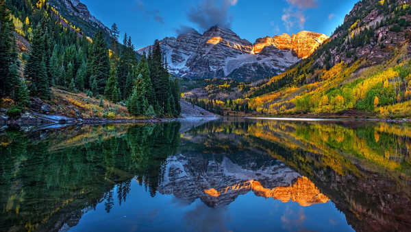 poster gunung Lake Mountain Nature Reflection Earth Reflection APC 010