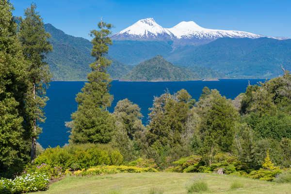 poster gunung Chile Parks Rivers Mountains Conguillio National 1Z