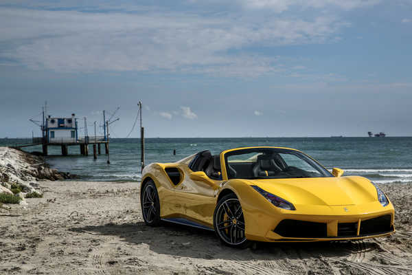 Poster Mobil Ferrari 488 Spider Yellow Car Ferrari Ferrari 488 Spider APC Poster Mobil Ferrari 488 Spider Yellow Car Ferrari Ferrari 488 Spider APC