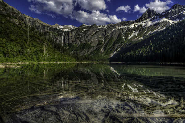 poster gunung USA Mountains Lake 1Z 005