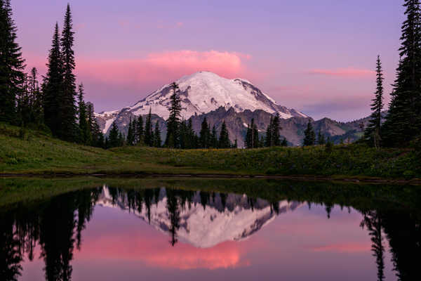 poster pemandangan alam gunung Mountains Mount Rainier APC 001