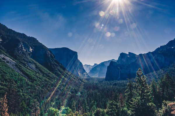 Poster Pemandangan Gunung Mountain National Park Yosemite National Park APC