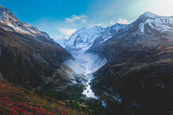 poster pemandangan alam gunung mountains snow covered switzerland 5k WPS