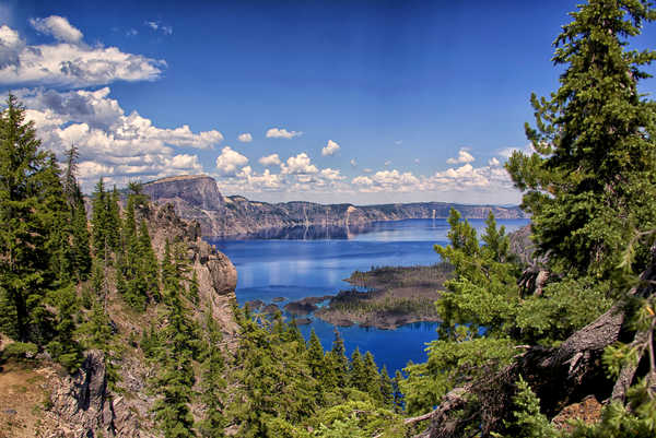 poster gunung USA Parks Lake Mountains 1Z 003