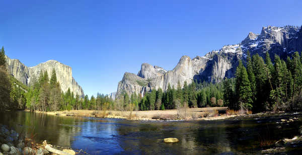 poster pemandangan alam gunung Parks Mountains Forests Rivers USA Yosemite Crag 1Z