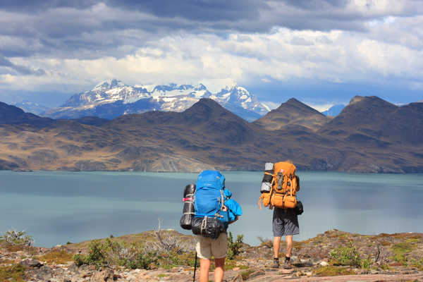 poster pegunungan Chile Mountains Lake Parks South America Torres 1Z