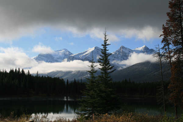 poster pemandangan alam gunung Canada Cloud Rocky Mountains Mountains Mountain APC