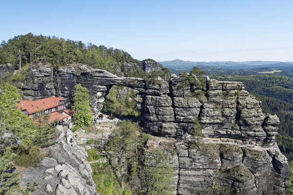 poster pemandangan alam gunung Mountains Czech Republic Crag 1Z