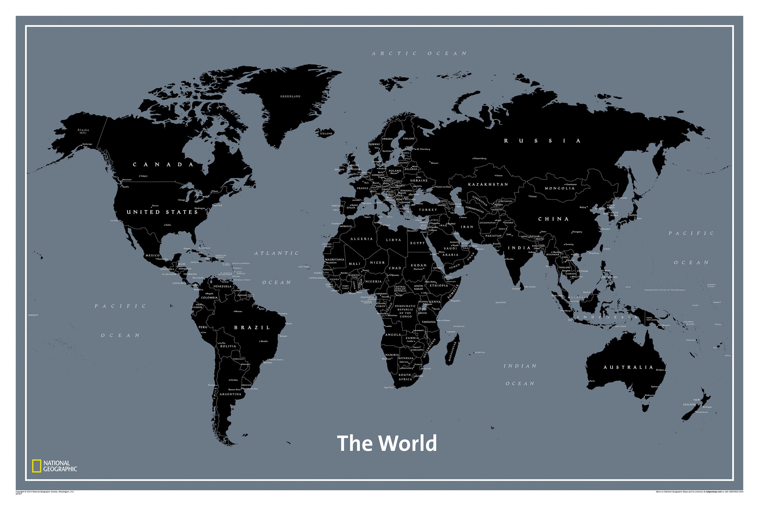 Peta Dunia World Modern 2014