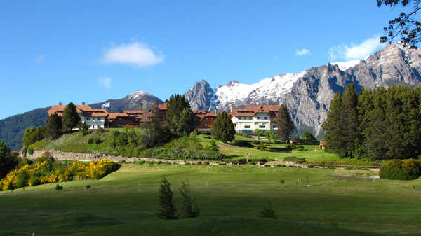 poster pegunungan Argentina Mountains Grasslands Bariloche Patagonia 1Z