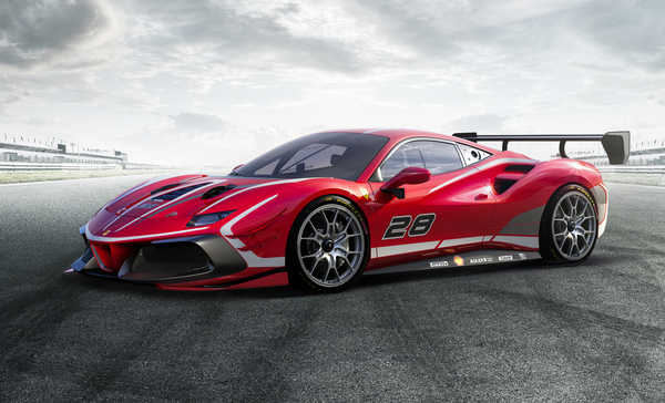 Poster Mobil ferrari 488 challenge evo 2020 4k WPS