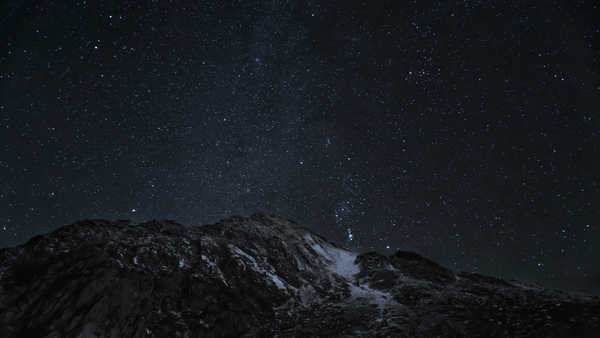 poster pegunungan Mountain Snowdonia Stars Earth Night APC