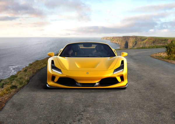 Poster Mobil ferrari f8 spider 2019 4k WPS