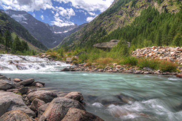 poster pegunungan Italy Rivers Mountains Stones Parks Valle d 'aosta 1Z