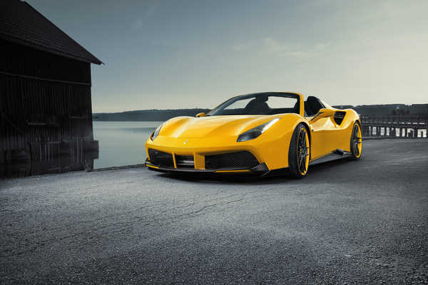 Poster Mobil ferrari 488 gts 2016 novitec rosso 4k ferrari 2129WPS