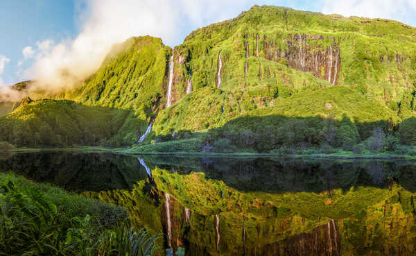 poster gunung Portugal Mountains Lake 1Z