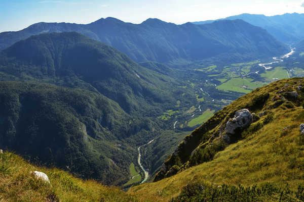 poster pegunungan Slovenia Mountains Rivers Grasslands Bovec 1Z