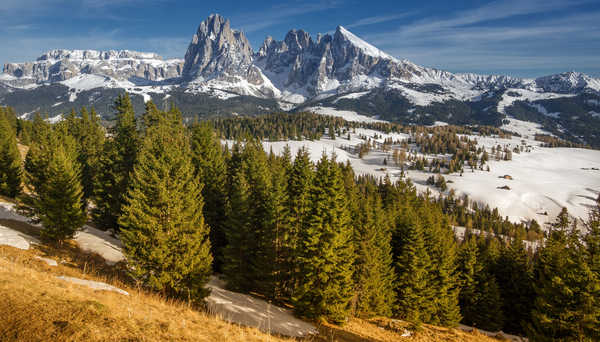 poster pemandangan alam gunung Mountains Italy Scenery South Tyrol Dolomites 1Z