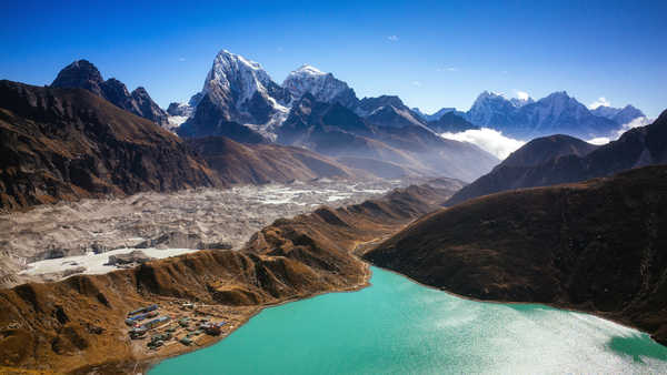 poster pemandangan alam gunung Lake Mountain Lakes Lake6 APC