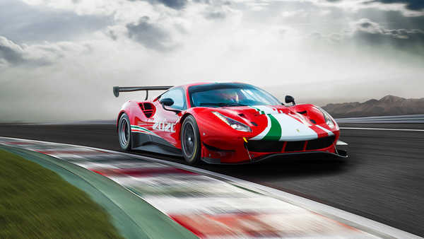 Poster Mobil ferrari 488 gt3 evo 2020 4k WPS