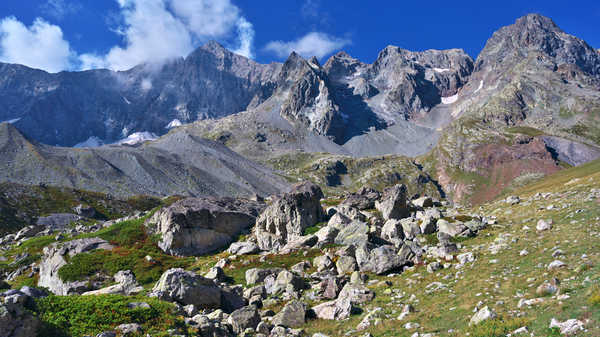 poster gunung Mountains France Col d 'Arsine Crag 1Z